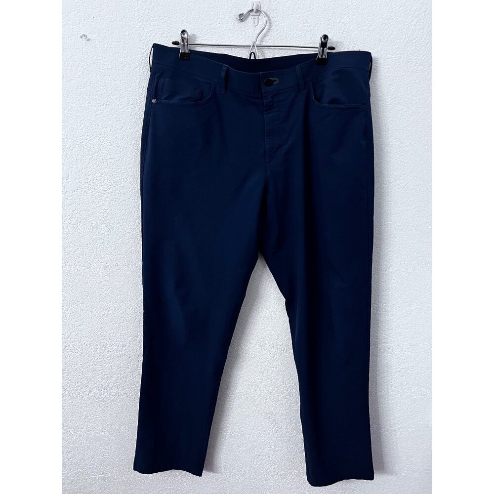 Public Rec navy blue Workday Pants 36x32 Straight Fit Stretch Fabric mens size 3